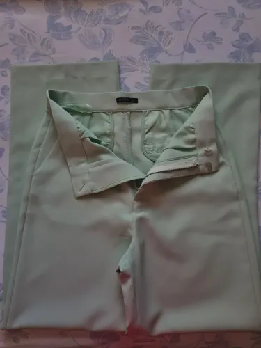 Calça Social Feminina Verde Menta Motf Premium