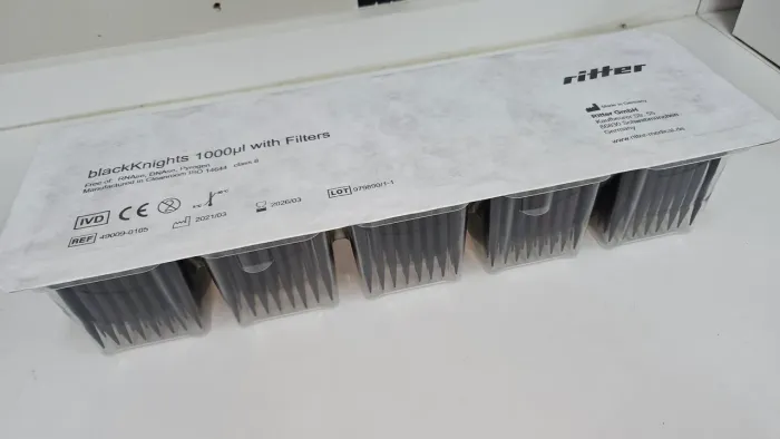 Ponteiras para pipetas 1000ul com filtro blackKnights pack com 6