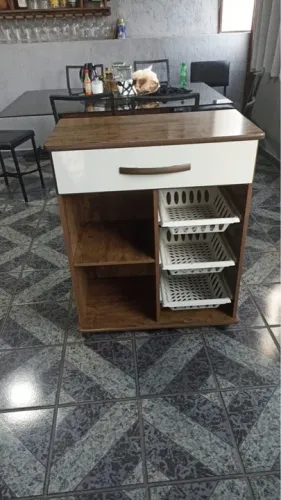 Fruteira Cozinha com Cesto para Fruta