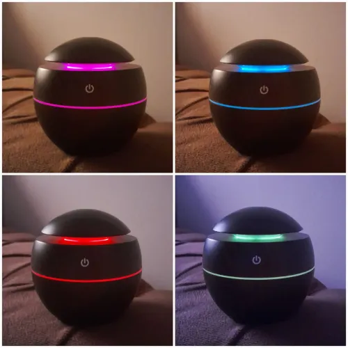 Umidificador de Ar com Luzes Coloridas difusor aromatizante 