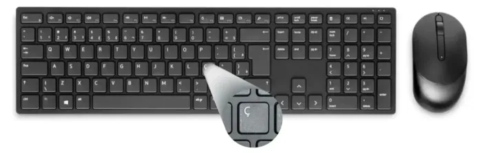 Kit Teclado e mouse Wireless Dell Pro KM5221W Preto ABNT2 
