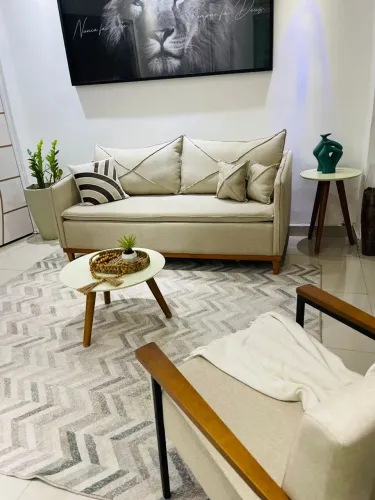 Sofá Living 1,80m de Largura Linho- Produto Novo 