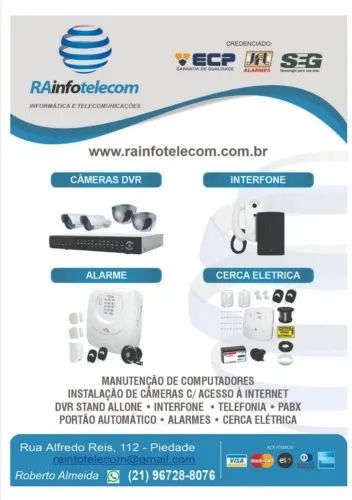 Instalação e Manutenção Portões Automático, Câmeras , Alarmes, Interfones, Fechadura