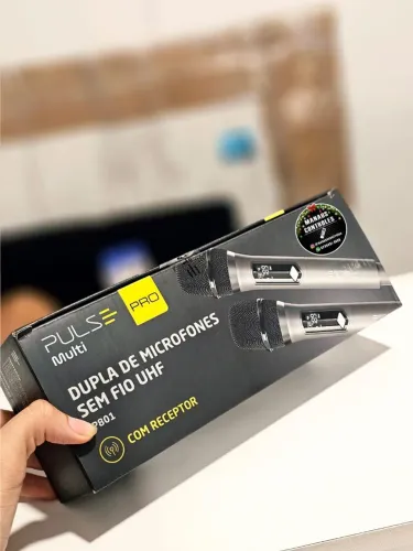 Microfone Duplo sem Fio