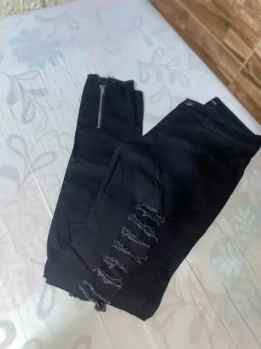 Calça Jeans Masculina Preto Com Ziper Super Skinny