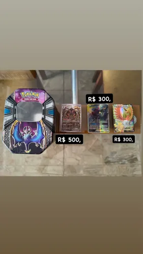 CARTAS POKÉMON ESPECIAIS