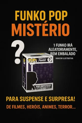 1 Funko Pop! Mystery. Colecione e descubra qual personagem está dentro!