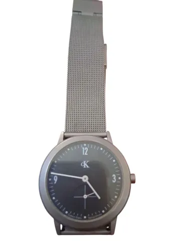 Relógio pulso Calvin Klein pulseira malha aço