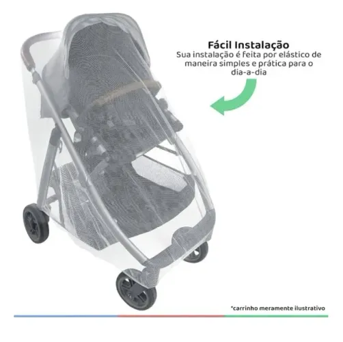 Mosqueteiro Para Carrinho Bebe Conforto Berco Universal Buba