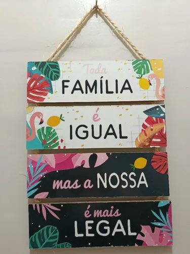 Quadro Decorativo Família - Tropical