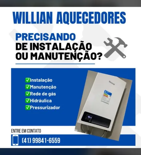 Instalação e manutenção aquecedor a gás