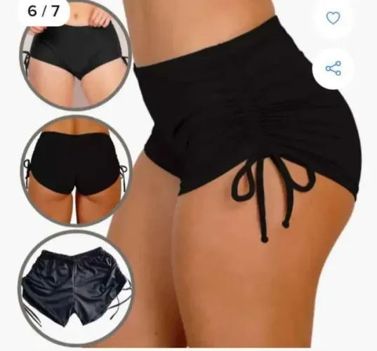 Shorts Corda Lateral academia Feminina