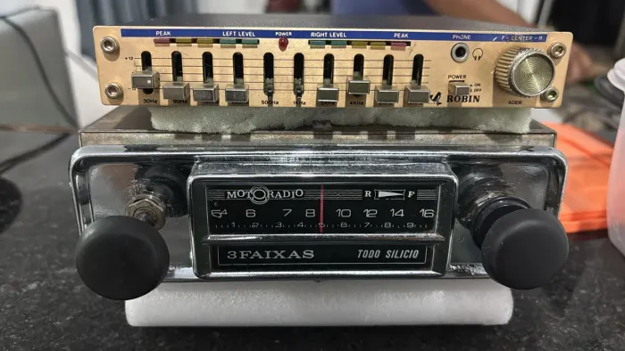 KIT MOTORADIO 3 FAIXAS + EQUALIZADOR RONIN