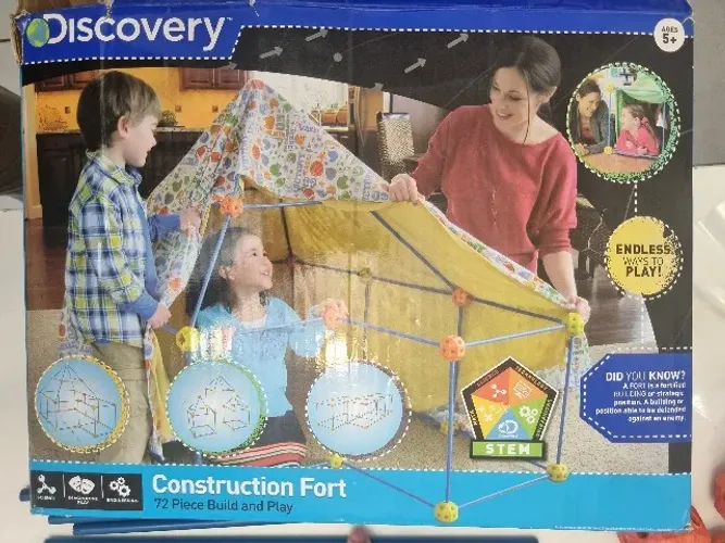 Discovery - Construction Fort (Construção de Forte) - 72 peças - Brinquedo - Usado