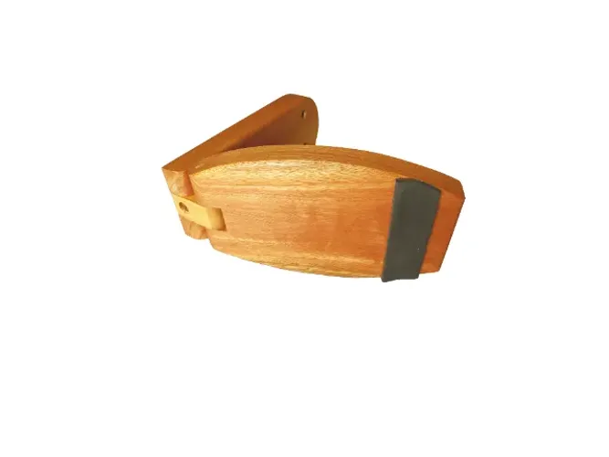 Suporte Para Bike Com Design E Madeira Maciça Sala - Quarto