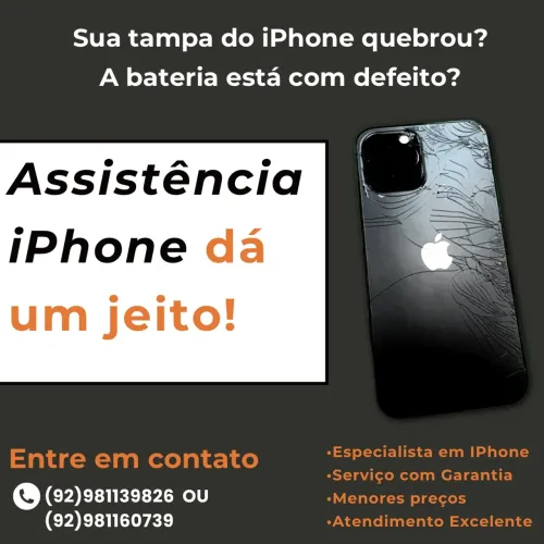 ASSISTENCIA IPHONE- BATERIAS E TAMPA TRASEIRA