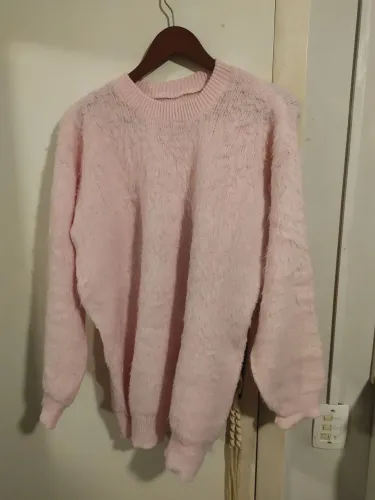 Blusa de lã rosa