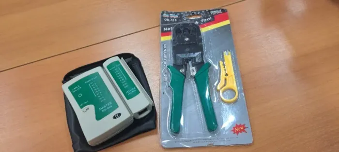 Alicate Crimpar Rj45 E Rj11 + Testador Cabos Rede