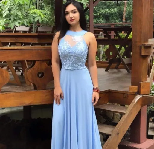 Vestido de festa Azul Serenity