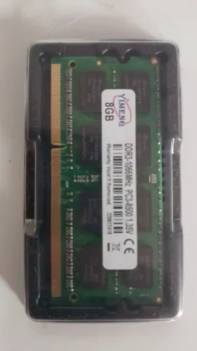 MEMÓRIA DDR3 8GB FREQUÊNCIA 1066 PRA NOTEBOOK