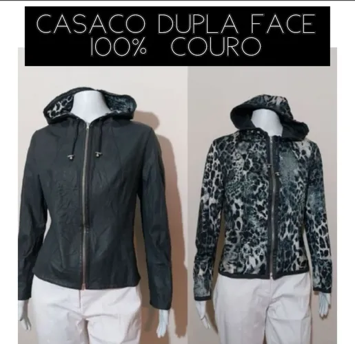Casaco Dupla Face 100% Couro