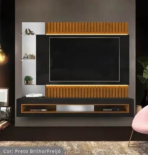 Painel Suspenso Retti c/Fita de LED p/ TV até 60' Entrega e montagem Grátis Fortaleza