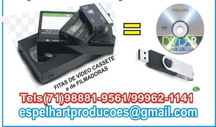 DIGITALIZE Suas Fitas VHS, MINI DV e outras em Arquivos Digitais 