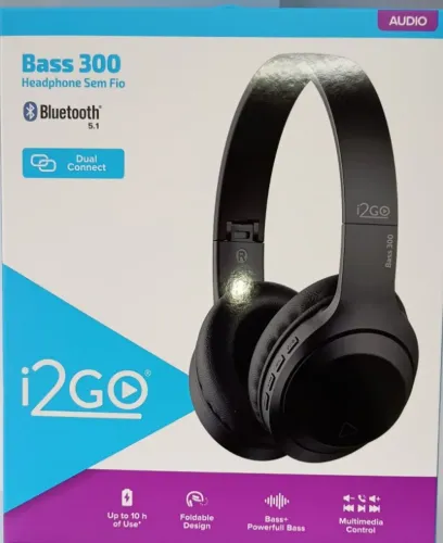 Fone Bluetooth i2Go HD- Super Bass... Potente ! Excelente- 1 Ano. Promoção $