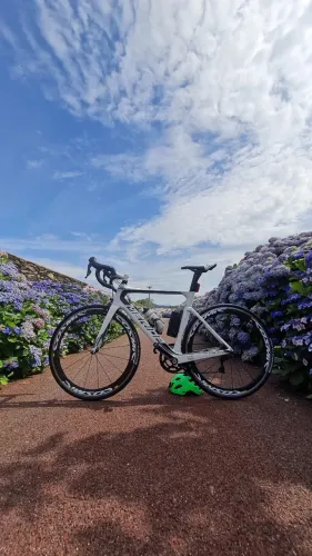 Bicicleta Merida Reacto 5000 full carbon rodas mavic