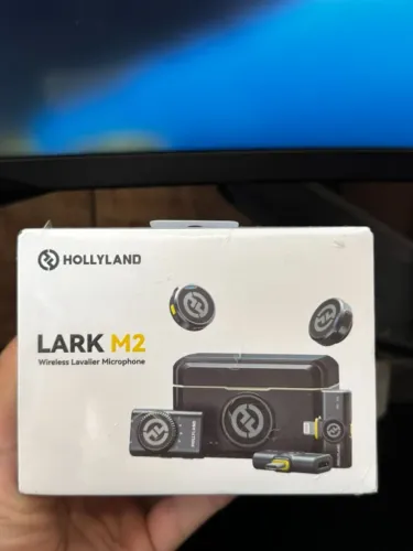 Combo Microfone Hollyland Sistema Lapela Lark M2 