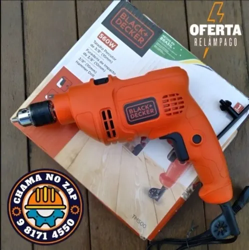 Furadeira de Impacto Black Decker 