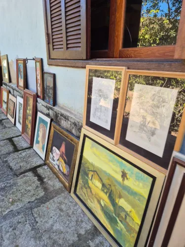 50 Quadros Obras pinturas bordados molduras