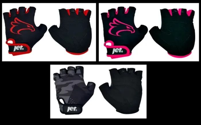 LUVAS CICLISMO JET MTB MEIO DEDO 