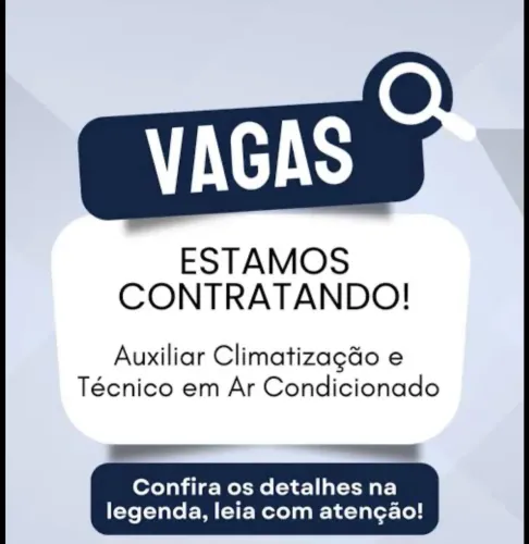 Auxiliar de refrigeração e instalação de ar-condicionado 