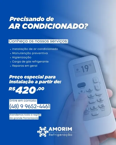 Promoção Instalação de Ar Condicionado