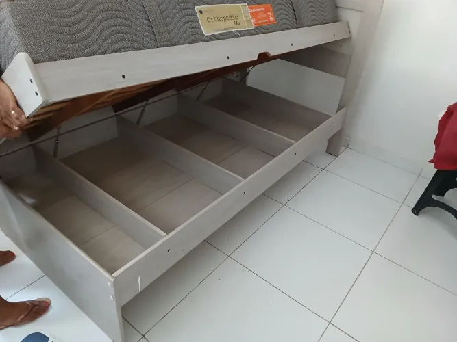 Cama baú de solteiro 