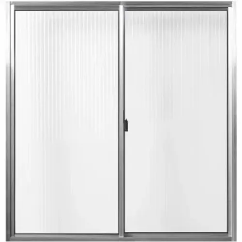 Janela de Correr Slim Alumínio com Vidro Canelado 2 Folhas 80x80 cm - Aluvid