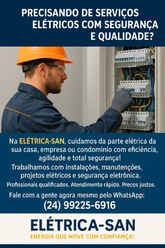 Eletricista residencial predial e segurança eletrônica 
