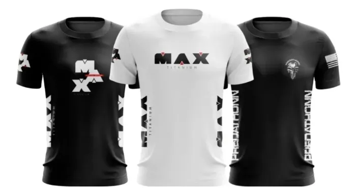 Camisetas MAX Titanium e Predathornn