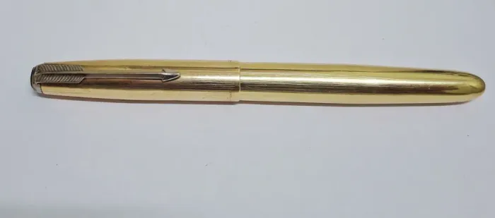 Caneta Parker 51 Signet u.s.a aerometrica 1/10 laminada ouro 12 quilates