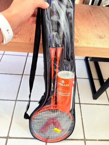 Kit Badminton Vollo VB002 (2 Raquetes + 3 Petecas + Bolsa) - Novo, Nunca Usado!