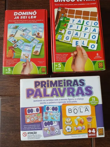 Jogos e brinquedos para alfabetização 