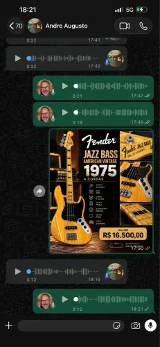 Contrabaixo fender jazz bass