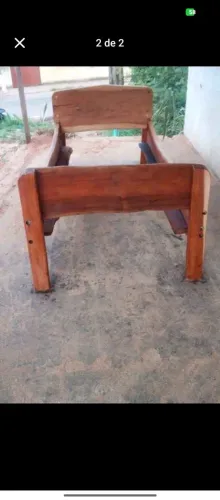 Cama de solteiro rústica já tem grande 