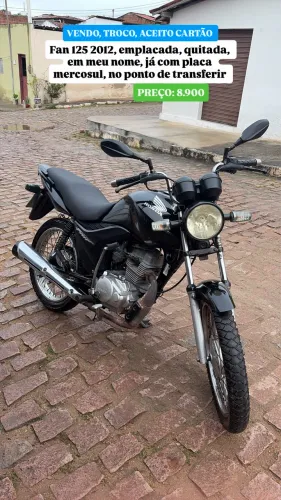 Fan 125 2012 em dias 