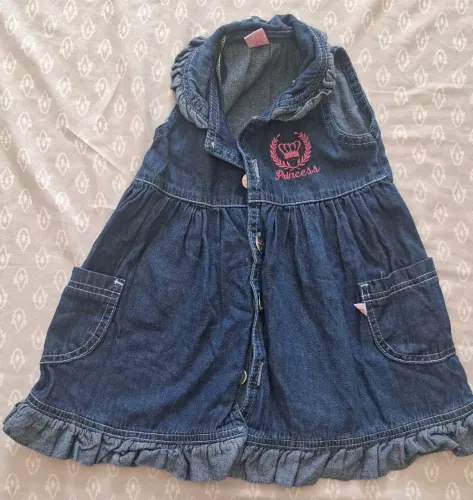 Vestido jeans 1 ano
