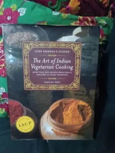 Livro culinária Indiana vegan Cuisine: The Art of Indian Vegetarian Cooking 500 receitas