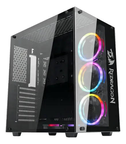 Gabinete Gamer Redragon Wideload GC-802-1 - Mid Tower Vidro Temperado - NOVO NA CAIXA