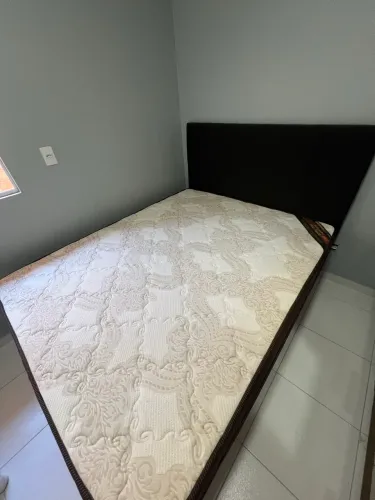 Cama Box Queen C/ Cabeceira Ortobom Nova