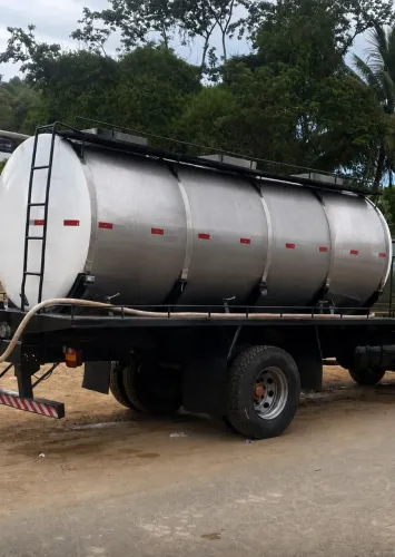Tanque caminhão de leite + bomba completa 